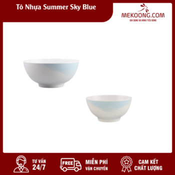 Tô Nhựa Summer Sky Blue Melamine Superware