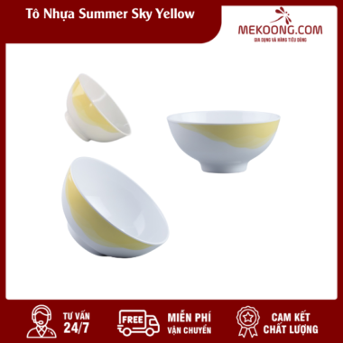 Tô Nhựa Summer Sky Yellow