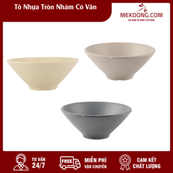 Tô Nhựa Tròn Nhám Có Vân Melamine Superware