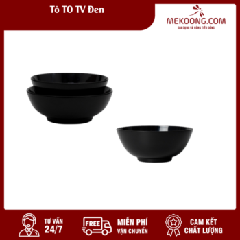 Tô Nhựa TO TV Đen Melamine Fataco