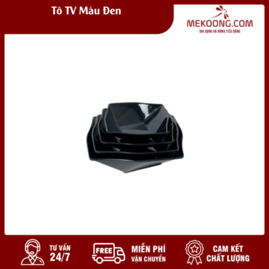 Tô Nhựa TV Màu Đen