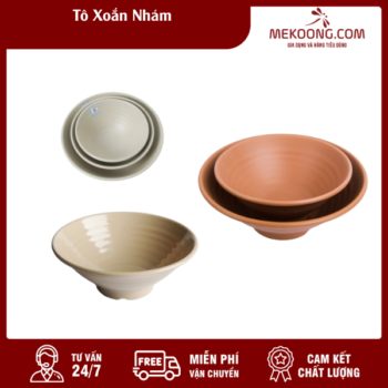 Tô Nhựa Xoắn Nhám Melamine Fataco