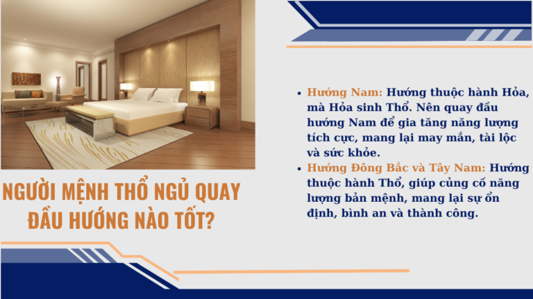 Người mệnh Thổ ngủ quay đầu hướng nào tốt Mekoong