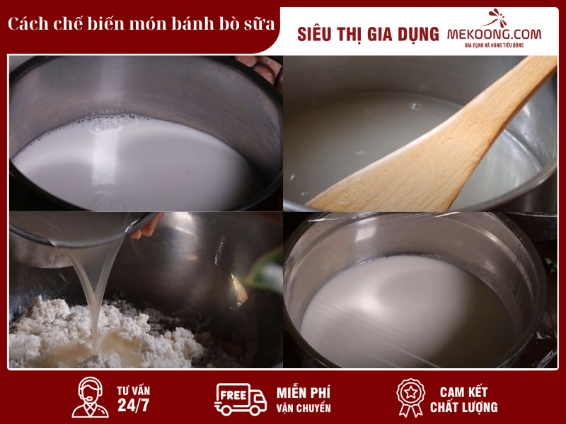 Cách chế biến món bánh bò sữa