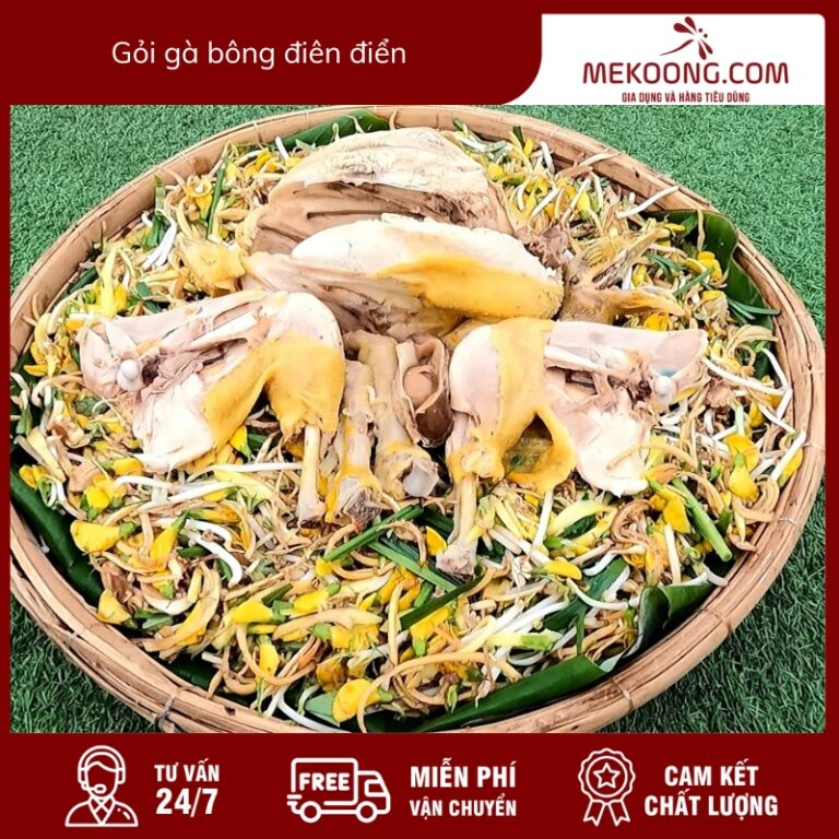 Gỏi gà bông điên điển