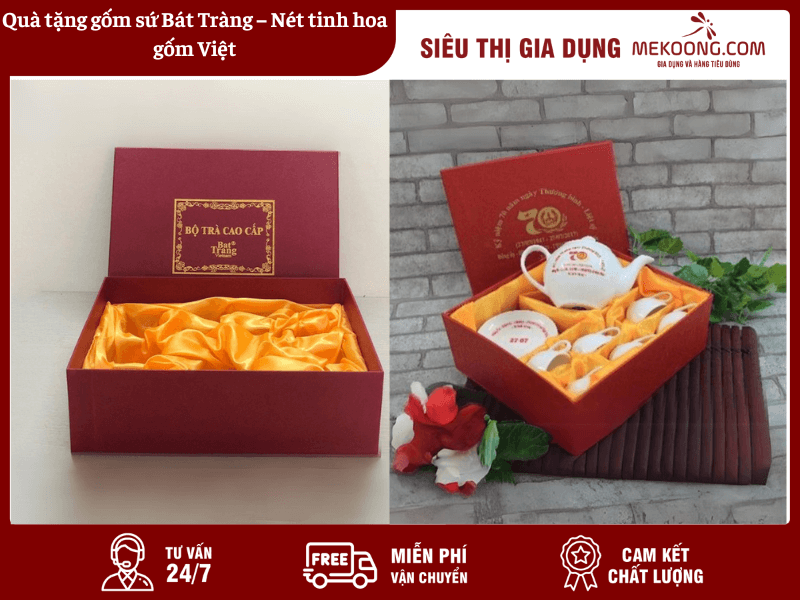 Quà tặng gốm sứ Bát Tràng – Nét tinh hoa gốm Việt Mekoong