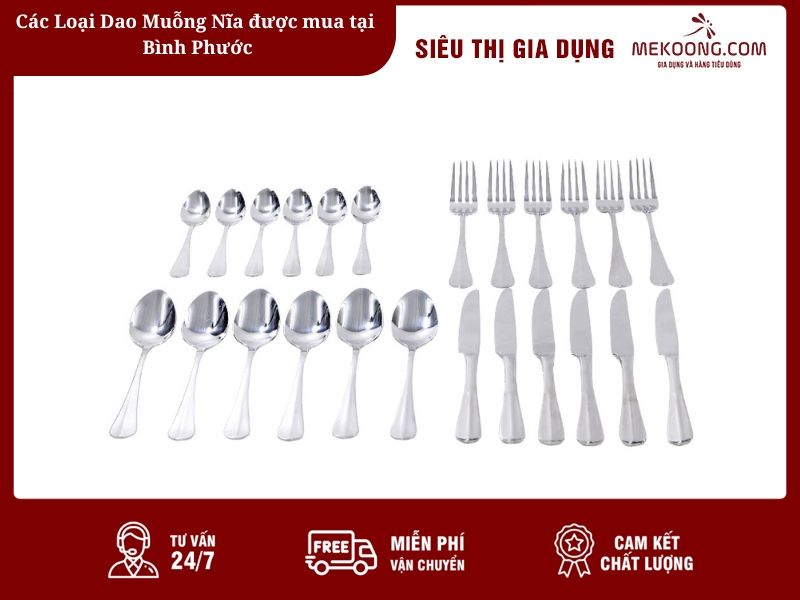 Các Loại dao muỗng nĩa được mua tại Bình Phước