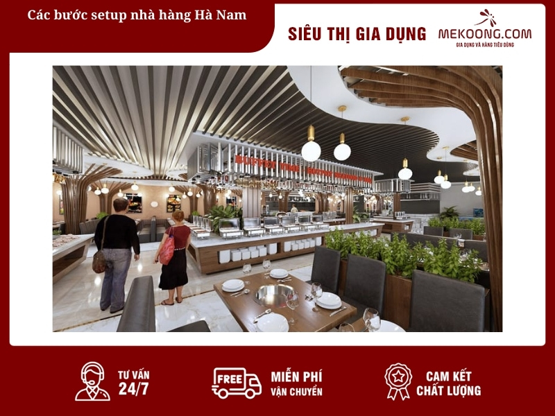 Các bước setup nhà hàng Hà Nam