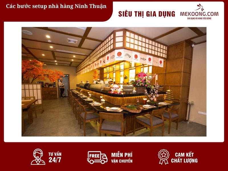 Các bước setup nhà hàng Ninh Thuận