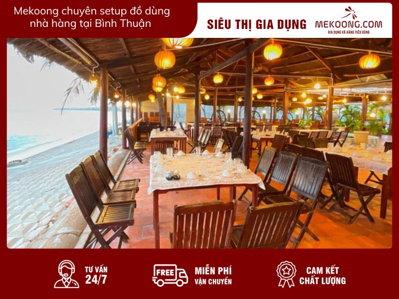 Mekoong chuyên setup đồ dùng nhà hàng tại Bình Thuận