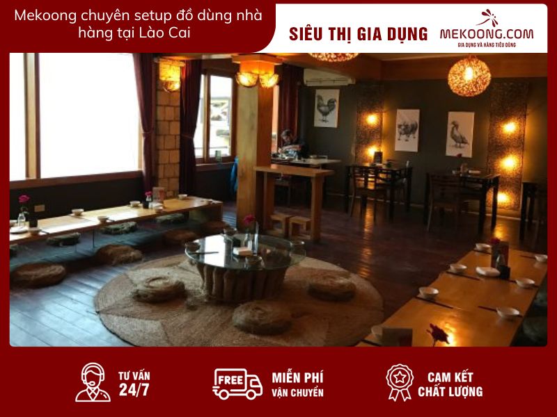 Mekoong chuyên setup đồ dùng nhà hàng tại Lào Cai