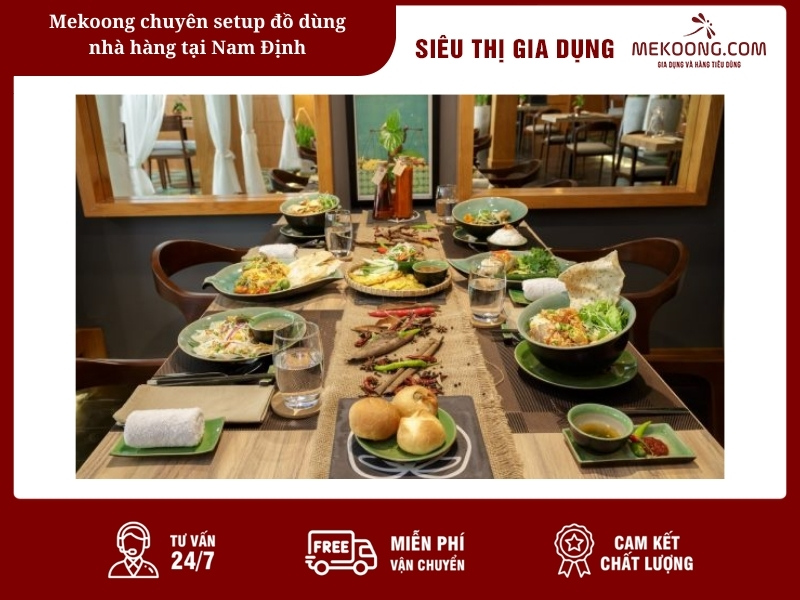 Mekoong chuyên setup đồ dùng nhà hàng tại Nam Định