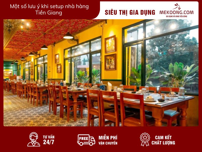 Một số lưu ý khi setup nhà hàng Tiền Giang