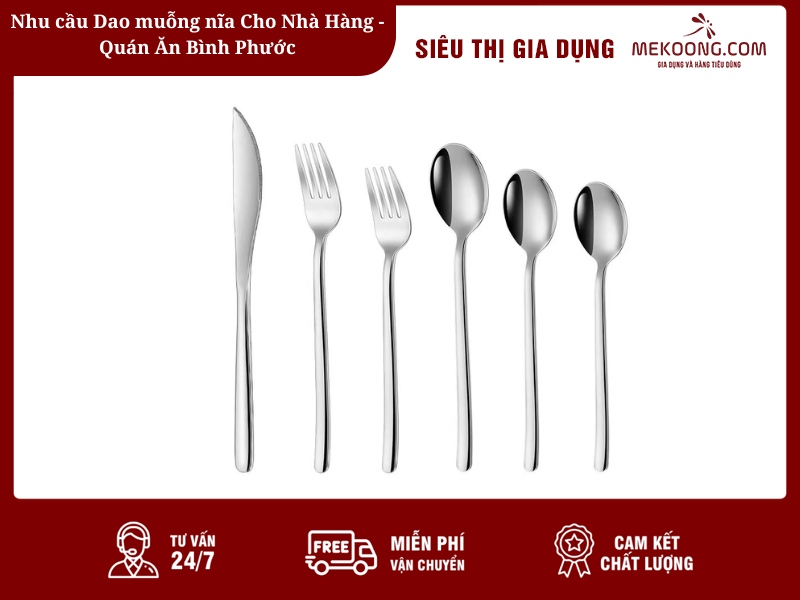 Nhu cầu Dao muỗng nĩa Cho Nhà Hàng - Quán Ăn Bình Phước