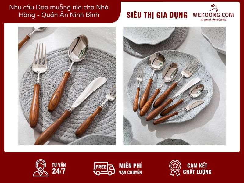 Nhu cầu Dao muỗng nĩa Cho Nhà Hàng - Quán Ăn Ninh Bình