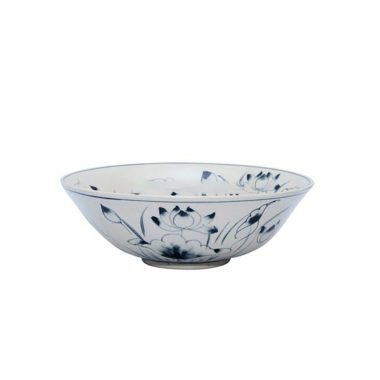 Tô sứ Nông Đựng Canh Bát Tràng Tam Thái Vẽ Sen cao cấp