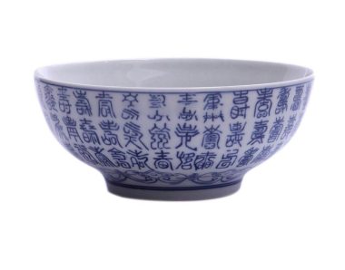 Bát Cơm sứ Bát Tràng 100 Chữ Thọ - Men Lam Cổ chất lượng