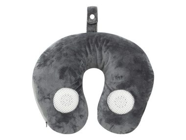 Gối hơi kê đầu Travel Zone có loa nghe nhạc - Màu xám