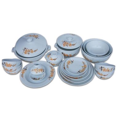 Bộ Bàn Ăn Bát Tràng Mai Vàng May Mắn phong cách