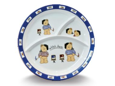 Dĩa Phần 3 Ngăn 10" - Bear Superware Melamine