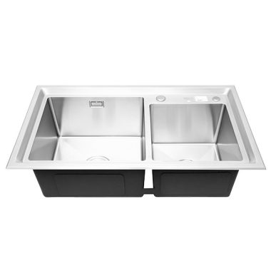 Chậu rửa chén 2 ngăn inox Eurolife CRCINMK25