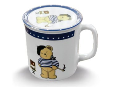 Ca Nước Melamine Có Nắp 3.5" - Bear