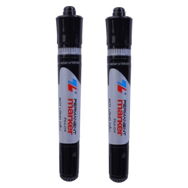 Vỉ 2 Bút Lông Dầu Thiên Long PM-09 - Mực Đen đẹp