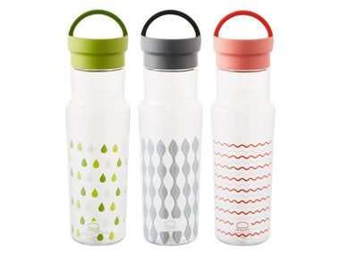 Bình nước nhựa lock&Lock Tritan Handle 500ml - Màu xanh lá/ xám/hồng - ABF692