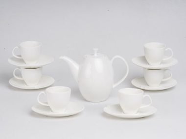 Bộ Ấm Chén Minh Long 0.47 L Ana Cao Trắng đẹp đẹp