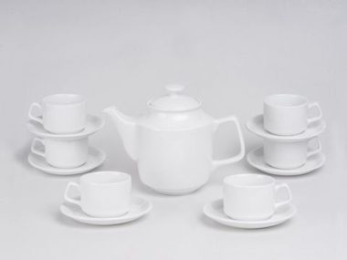 Bộ Ấm Chén Minh Long 0.7 L Jasmine Trắng giá rẻ