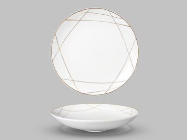 Dĩa Súp Mì Ý 24cm - B10206 Họa Tiết Tia Sáng 0048