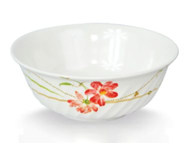 Tô Nhựa Melamine Xoắn 6" - Flora