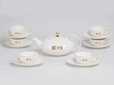 Bộ Tách Trà Minh Long quà tặng 0.47 L Anna Elip Chỉ Vàng Giá In Logo quà tặng giá tốt