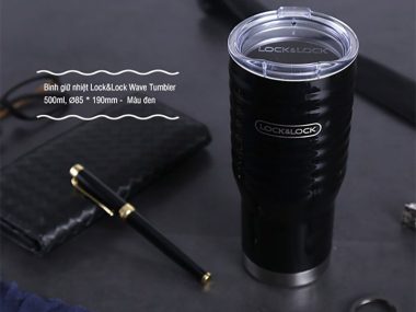 Ly giữ nhiệt Lock&Lock Wave Tumbler 500ml -  Màu đen- LHC4147BLK