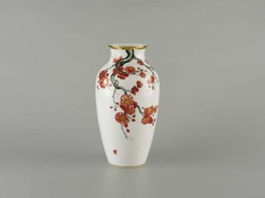 Bình Hoa Minh Long - Hoa Đào 27cm x 14.5cm