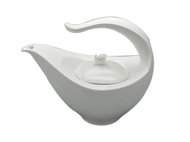 Bình trà Minh Long 1.13 L + nắp – Anh Vũ Ly’s – Trắng Ngà