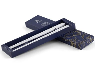 Bộ 2 đôi đũa sứ dưỡng sinh 20.3 cm - Trắng ngà