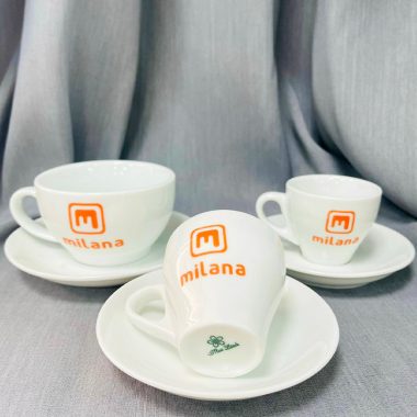 Bộ ly cà phê in logo theo yêu cầu