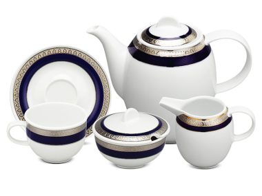 Bộ cà phê Minh Long 1.3 L - Sago - Thiên Tuế Xanh khắc nổi