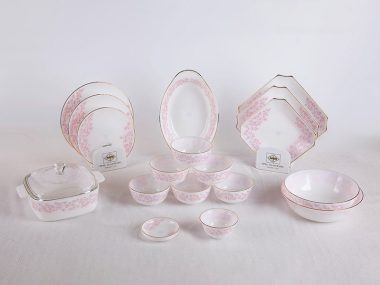 Bộ Đồ Ăn 18 Sản Phẩm Họa Tiết Hoa Dây