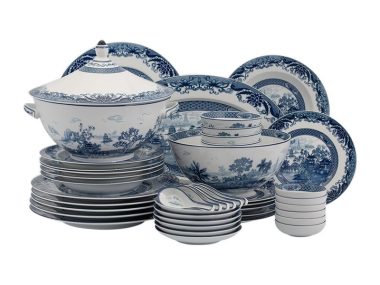 Bộ đồ ăn Âu-Á 45 sản phẩm - Hoàng Cung - Hồn Việt Đẹp