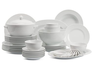 Bộ đồ ăn Âu-Á 48 sản phẩm - Camellia - Trắng Đẹp