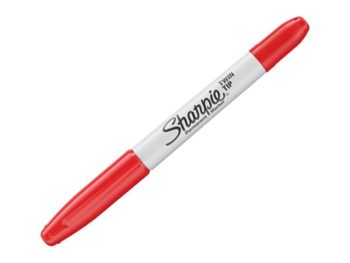 Bút lông dầu SHARPIE TWIN đỏ 32202