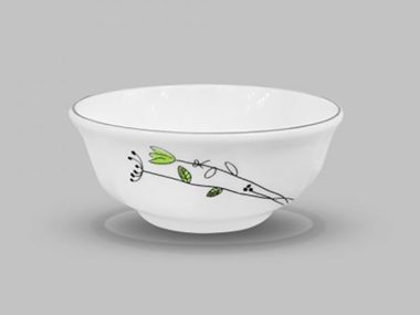 Chén Tương 9cm -  D324 Cỏ May Mắn sứ CK