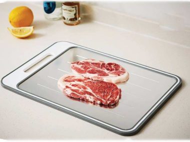 Thớt rã đông hai mặt nhôm và nhựa L&L - màu trắng - CSC411