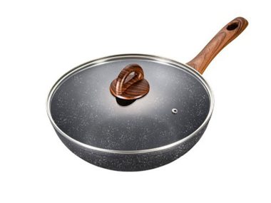 Chảo nhôm sâu lòng chống dính Lock&Lock BAUM Marble 28cm