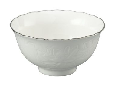 Chén cơm gốm sứ Minh long 11.5 cm - Sen IFP - Chỉ Bạch Kim