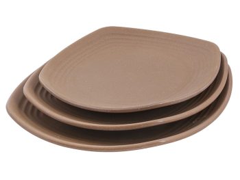 Đĩa Vuông Cạnh Tròn Nhám 8.5″ – Matte Square Tray Superware Melamine