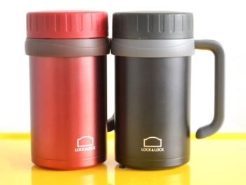 Cốc giữ lock&lock nhiệt Basic Table Mug L&L 500ml- Màu đỏ/đen – LHC9002