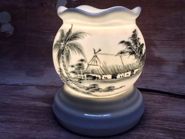 Đèn Xông Tinh Dầu Size Lớn Miệng Lượn-Làng Quê S2 ưa chuộng